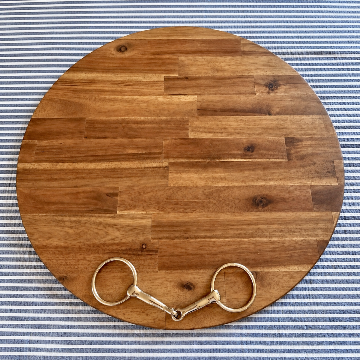 Cherry Blossom Cheese Board with Stainless Steel Snaffle Bit