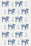 Navy Mare & Foal Snaffle Bit Greeting Card