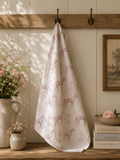Plush Pink Horse and Snaffle Bit Hand Towel