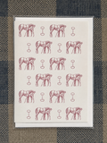 Plush Pink Mare & Foal Snaffle Bit Greeting Card